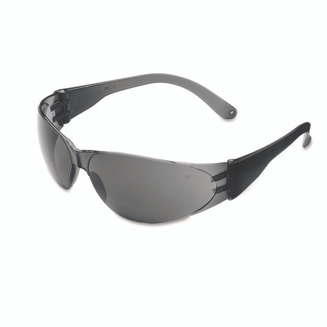 MCR SAFETY CL112 Checklite Scratch-Resistant Safety Glasses, Gray Lens