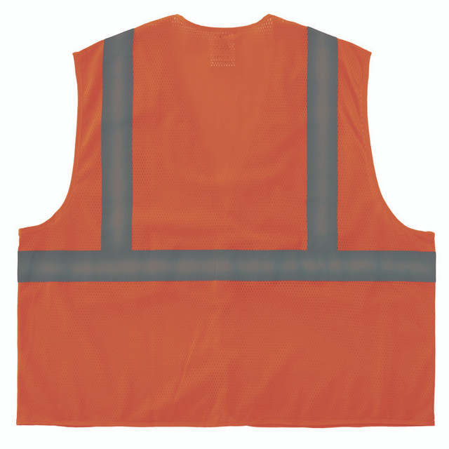 TENACIOUS HOLDINGS, INC. ergodyne® 21997 GloWear 8205HL-ECO Class 2 Recycled Hi-Vis Vest, Mesh, Polyester, 2X-Large/3X-Large, Orange