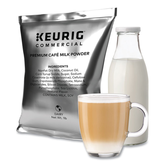 KEURIG DR PEPPER 9795 Premium Cafe Powders, Regular, 1 lb Bag, 12/Carton