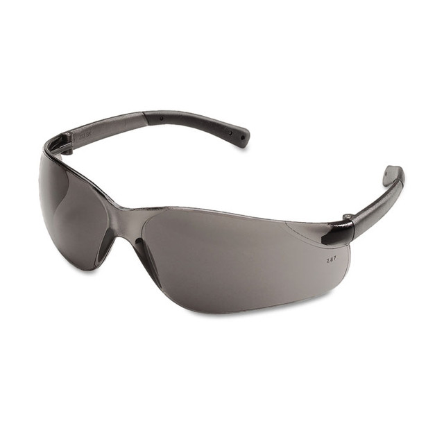 MCR SAFETY BK112BX BearKat Safety Glasses, Wraparound, Gray Lens, 12/Box