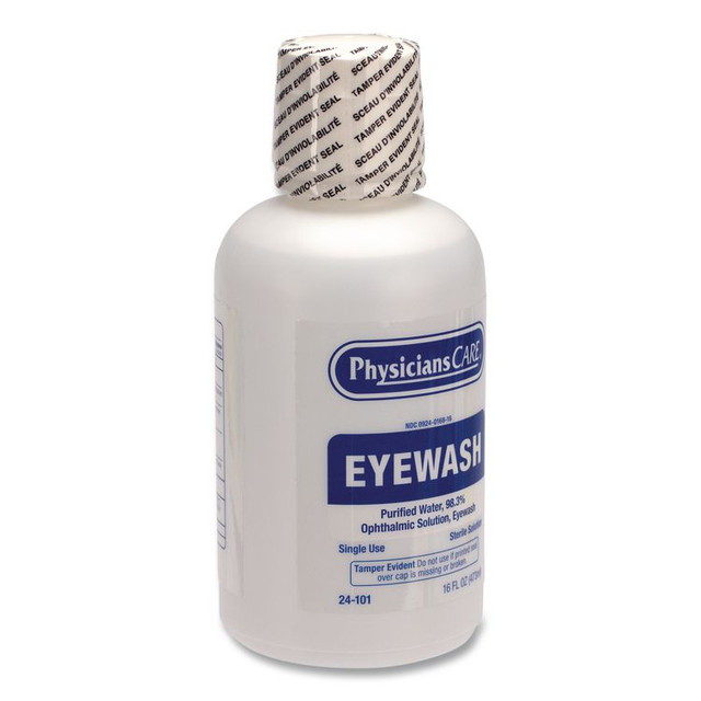 FIRST AID ONLY, INC. PhysiciansCare® by 24101001 Eye Wash, 16 oz Bottle, 12/Carton
