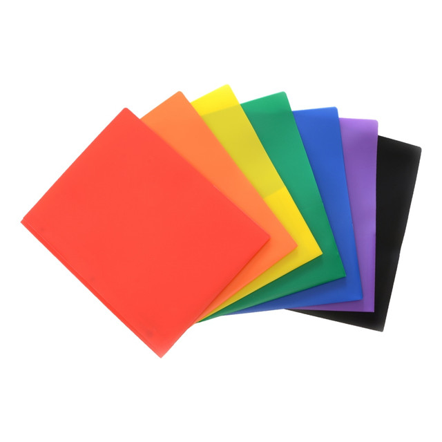 INKOLOGY INC 361-8PDQ Inkology Poly Portfolios With Prongs, Assorted Colors, Pack Of 48 INKOLOGY INC 361-8PDQ Inkology Poly Portfolios With Prongs, Assorted Colors, Pack Of 48
