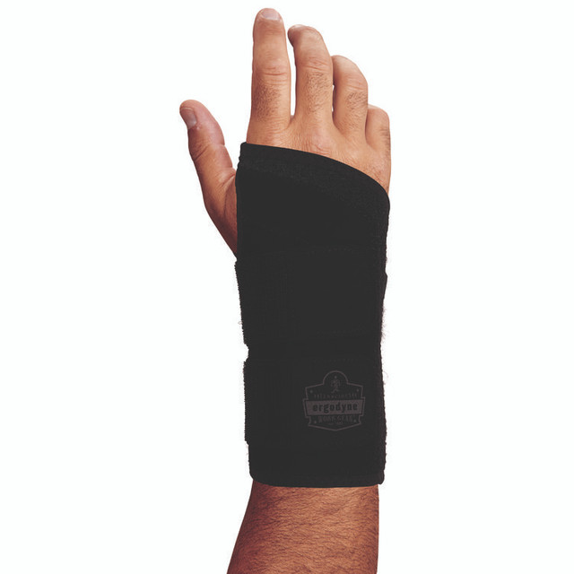 TENACIOUS HOLDINGS, INC. ergodyne® 70154 ProFlex 4015 Wrist Brace Support with Double Strap, Large, Fits Right Hand, Black