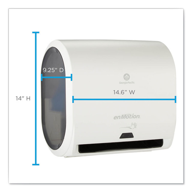 GEORGIA PACIFIC Professional 59447A enMotion Impulse 10 Automated Towel Dispenser, 9.25 x 14.6 x 14, White
