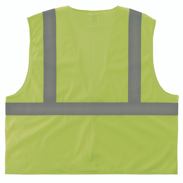 TENACIOUS HOLDINGS, INC. ergodyne® 21989 GloWear 8205HL-ECO Class 2 Recycled Hi-Vis Vest, Mesh, Polyester, 4X-Large/5X-Large, Lime