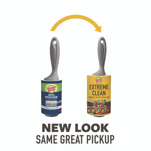 3M/COMMERCIAL TAPE DIV. Scotch-Brite® 830RS100TP Extreme Clean Lint Roller, 100 Sheets/Roll, 2/Pack