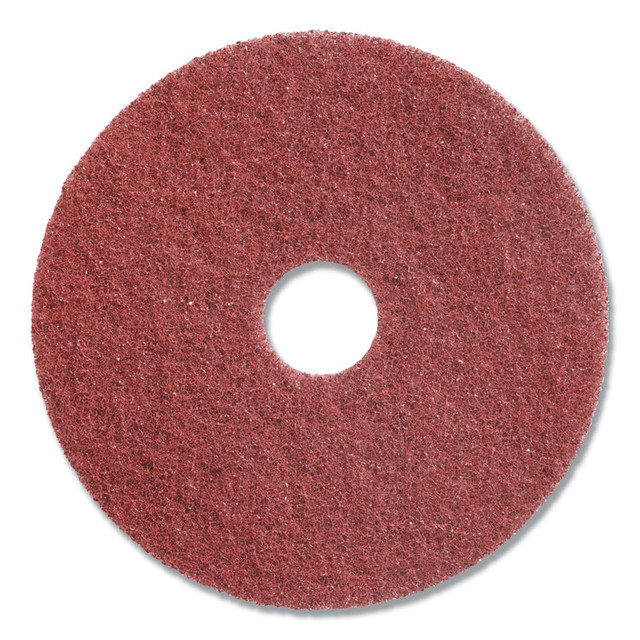 DIVERSEY DD5867172 Twister Floor Pad, 13" Diameter, Red, 2/Carton
