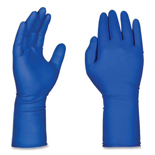 AMMEX CORPORATION GloveWorks® by GPLHD88100 Latex Exam Gloves, Powder-Free, X-Large, 13 mil Thick, 11.6" Long, Blue, 50/Box, 10 Boxes/Carton