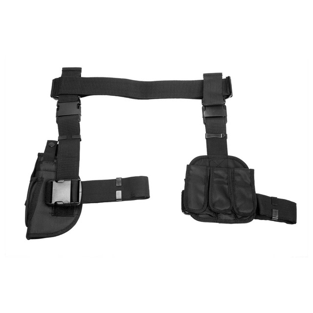 NcSTAR CV2908 Drop Leg Holster & Mag Pouch X4