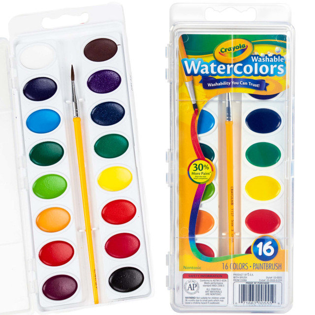 CRAYOLA LLC 53-0555 Crayola Washable Watercolor Paint Set CRAYOLA LLC 53-0555 Crayola Washable Watercolor Paint Set