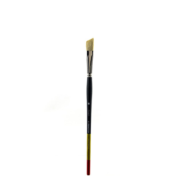 PRINCETON ARTIST BRUSH CO. Princeton 9700AB-10  Snap Paint Brush, Size 10, Angle Bright Bristle, Synthetic, Multicolor