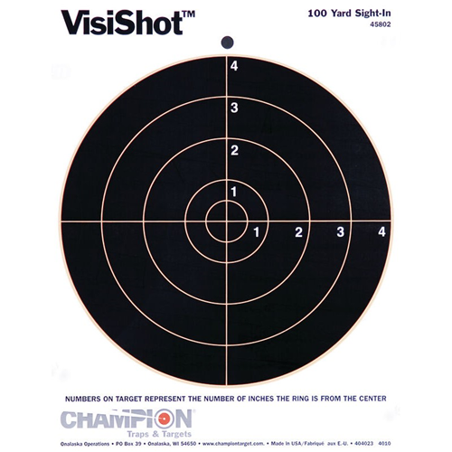 Champion Targets 45802 Champion Targets 45802 Visishot Circle Targets, 8 (10 Pack)
