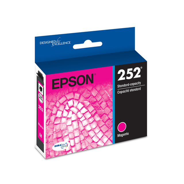 EPSON AMERICA INC. T252320-S Epson 252 DuraBrite Ultra Magenta Ink Cartridge, T252320-S EPSON AMERICA INC. T252320-S Epson 252 DuraBrite Ultra Magenta Ink Cartridge, T252320-S