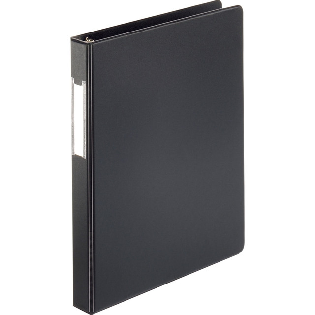 SP RICHARDS 28559 Business Source Basic 3-Ring Binder, 1in Round Rings, Black SP RICHARDS 28559 Business Source Basic 3-Ring Binder, 1in Round Rings, Black