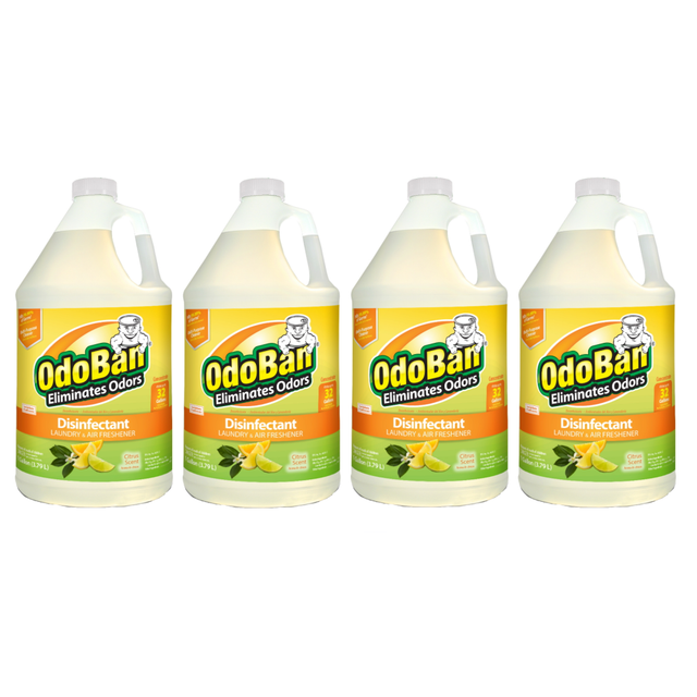 CLEAN CONTROL CORPORATION 911661G4-OD OdoBan Odor Eliminator Disinfectant Concentrate, Citrus Scent, 128 Oz, Case Of 4 Bottles