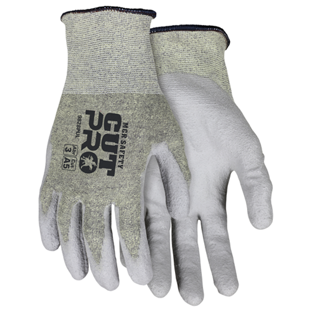 MCR Safety 9828PUM Cut Pro,18g Aramid liner,PU MCR Safety 9828PUM Cut Pro,18g Aramid liner,PU