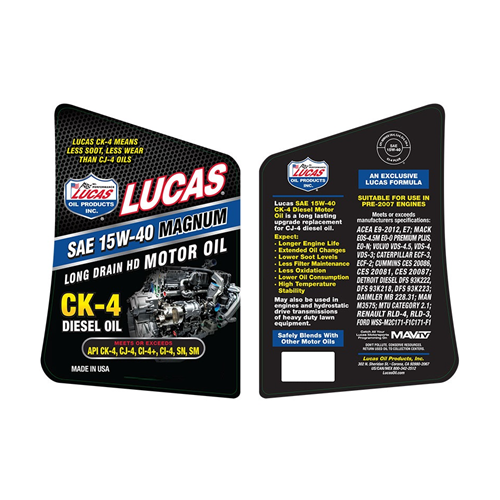Lucas Oil 10288 SAE 15W-40 Magnum CK-4 Diesel Oil