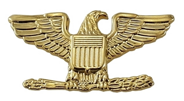 Hero's Pride 4413MG Colonel Pin w/ 2 Posts & Clutch Back - 3/4'' High - Pair Hero's Pride 4413MG Colonel Pin w/ 2 Posts & Clutch Back - 3/4'' High - Pair