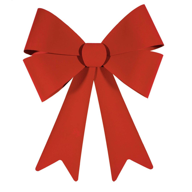 AMSCAN CO INC 240843 Amscan Christmas Big Red Bows, 29in x 24in, Pack Of 2 Bows