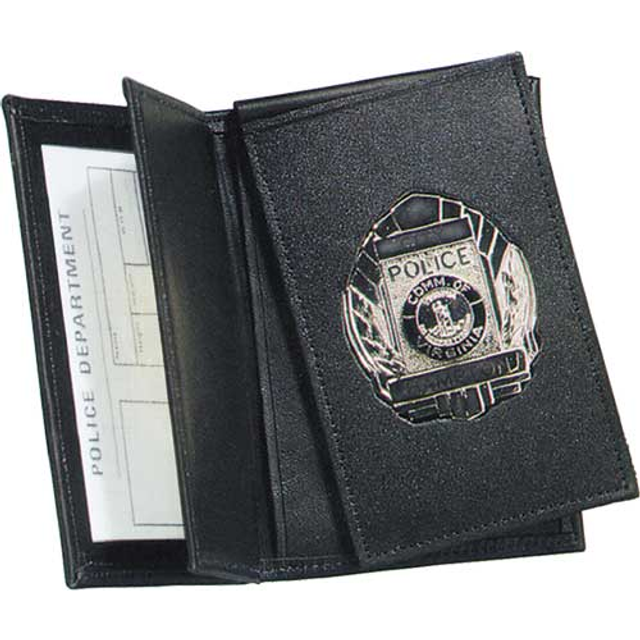 Strong Leather Company 87950-3462 Side Open Double ID Flip-out Recessed Badge Case - Dress