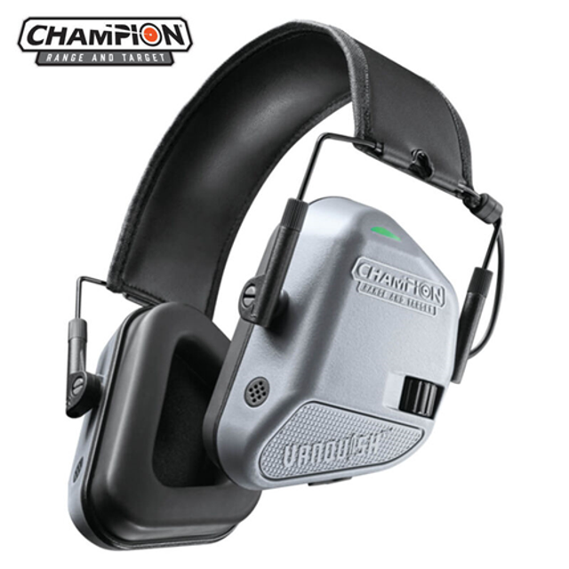 Champion Targets 40978 Champion Targets 40978 Vanquish Electronic Hearing Protection Earmuffs, Gray Champion Targets 40978 Champion Targets 40978 Vanquish Electronic Hearing Protection Earmuffs, Gray