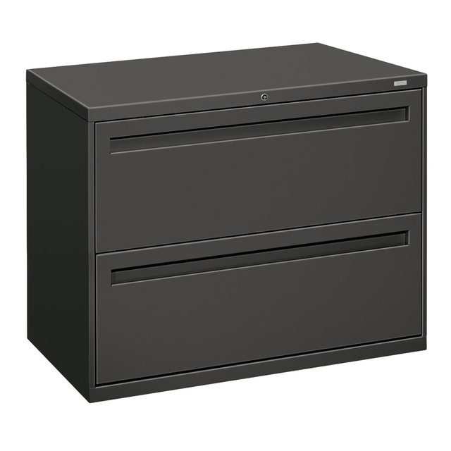 HNI CORPORATION 782L-S HON Brigade 700 36inW x 19-1/4inD Lateral 2-Drawer File Cabinet, Charcoal