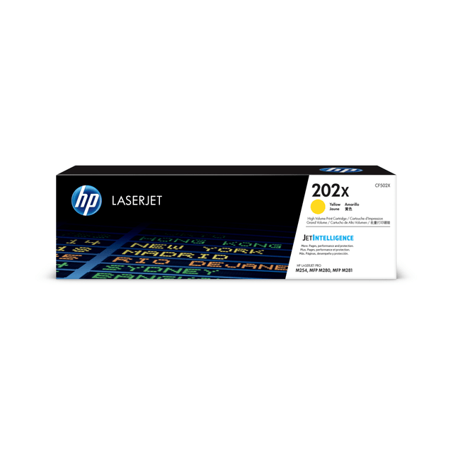 HP INC. CF502X HP 202X Yellow High Yield Toner Cartridge, CF502X