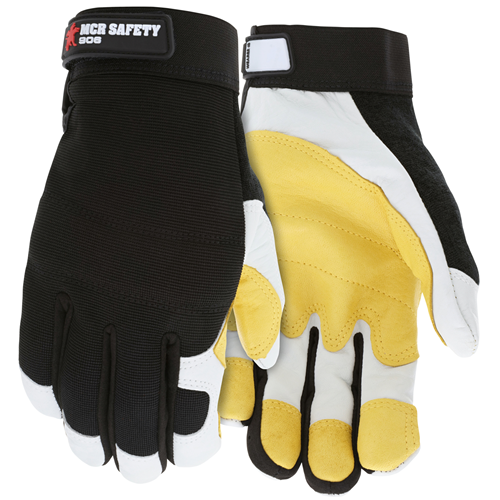 MCR Safety 906XL MCR Safety MT White/Yellow Grain Goat