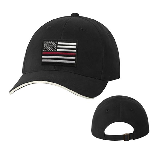 Thin Blue Line SLIDE-TRL-BLACK Slide Buckle Thin Red Line American Hat, Black