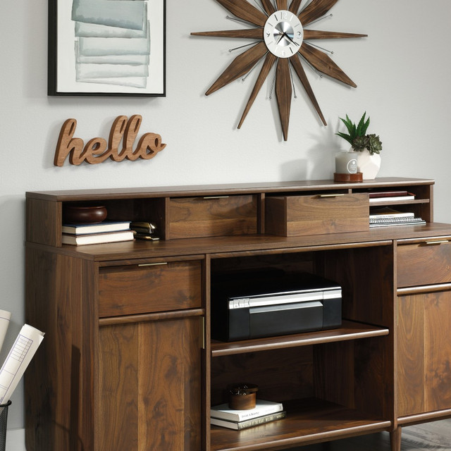 SAUDER WOODWORKING CO. 421118 Sauder Clifford Place Organizer Hutch, Grand Walnut SAUDER WOODWORKING CO. 421118 Sauder Clifford Place Organizer Hutch, Grand Walnut