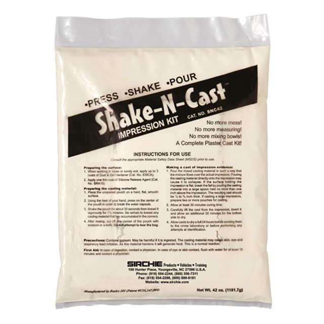 Sirchie SNC42 Shake-N-Cast Impression Kit