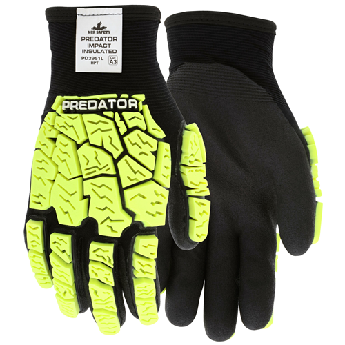 MCR Safety PD3951L Predator Impact 2 Ice - 15g. Black HPT