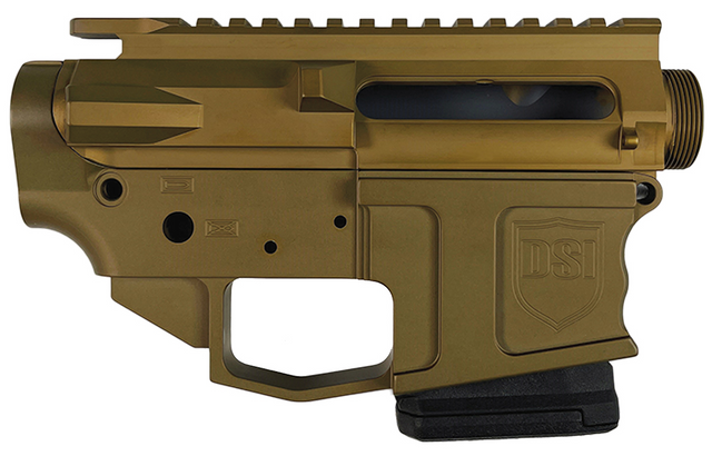 Dark Storm Industries DSI-DS15-ULS-FX5-M-FDE DS-15 Stripped Billet Fixed Magazine Upper Lower Receiver Set