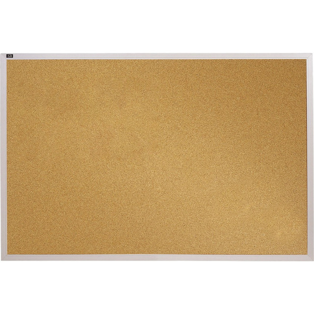 ACCO BRANDS USA, LLC ECKA406 Quartet Education Cork Bulletin Board, 72in x 48in, Aluminum Frame With Silver Finish ACCO BRANDS USA, LLC ECKA406 Quartet Education Cork Bulletin Board, 72in x 48in, Aluminum Frame With Silver Finish