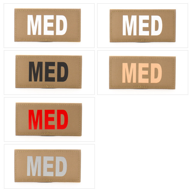 Eleven 10 E10-7001-MED-CYT/WHT 2x4 Med ID Patch Eleven 10 E10-7001-MED-CYT/WHT 2x4 Med ID Patch