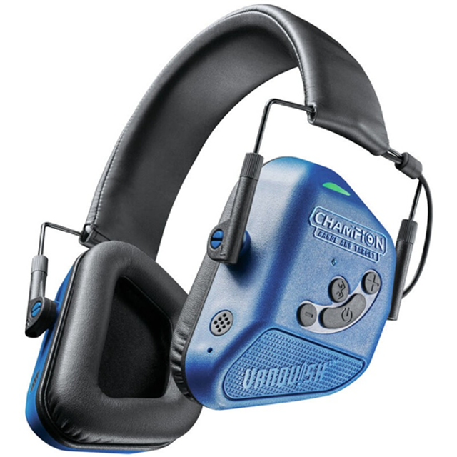 Champion Targets 40981 Champion Targets 40981 Vanquish Pro Electronic Hearing Protection Earmuffs, Blue Champion Targets 40981 Champion Targets 40981 Vanquish Pro Electronic Hearing Protection Earmuffs, Blue