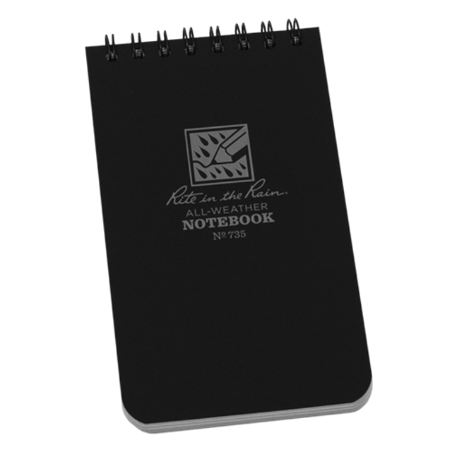 Rite in the Rain 735 Polydura Top-Spiral Notebook (3'' x 5'')