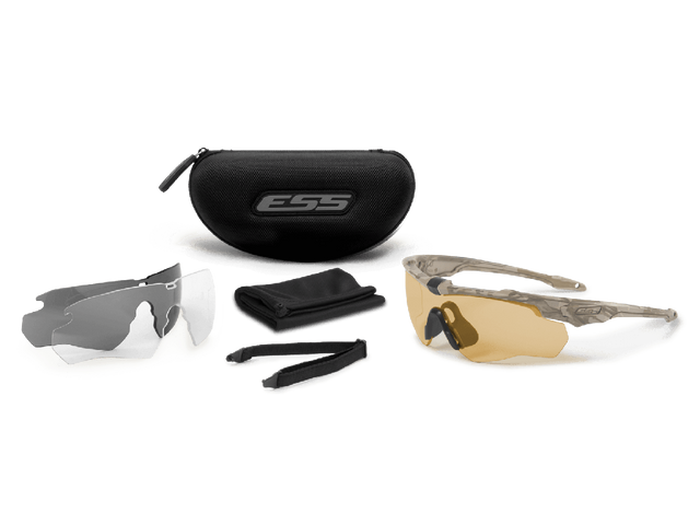 ESS EE9032-24 Crossblade Spin Camo Bone w/ HI-Def Bronze/Clear/Smoke Gray Lenses