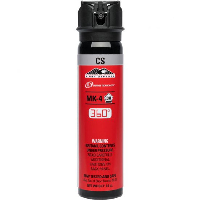 Defense Technology 1206757 First Defense 360 CS MK-4 Gel Aerosol Defense Technology 1206757 First Defense 360 CS MK-4 Gel Aerosol