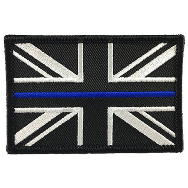 Thin Blue Line UK-P-SEW UK Thin Blue Line Patch, 2 x 3 Inches, Sew On