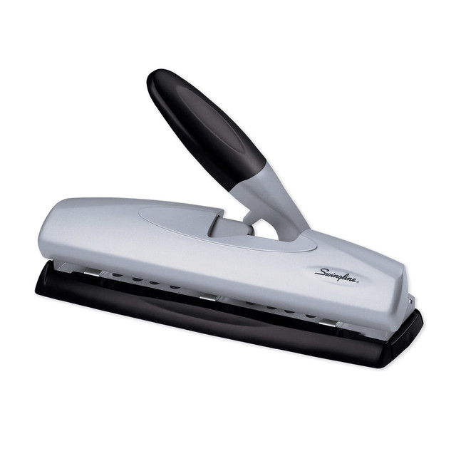 ACCO BRANDS USA, LLC A7074030 Swingline LightTouch High-Capacity Paper Punch, Black/Silver ACCO BRANDS USA, LLC A7074030 Swingline LightTouch High-Capacity Paper Punch, Black/Silver
