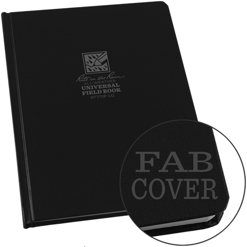 Rite in the Rain 770F-LG Hard-Cover Notebook (6.75'' x 8.75'')