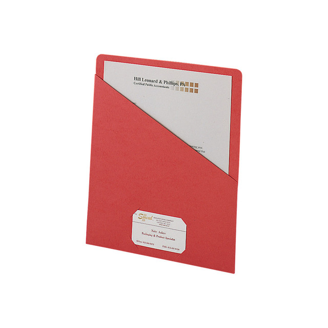 SMEAD MFG CO 3900SS-R Smead Slash File Jackets Convenience Pack, 9 1/2in x 11 3/4in, Red, Pack Of 25 SMEAD MFG CO 3900SS-R Smead Slash File Jackets Convenience Pack, 9 1/2in x 11 3/4in, Red, Pack Of 25