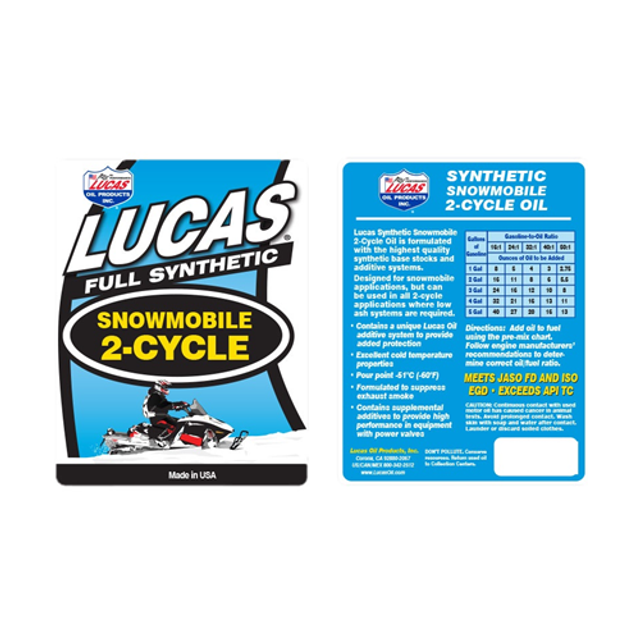 Lucas Oil 10904 Synthetic 2-Cycle Snowmobile Oil