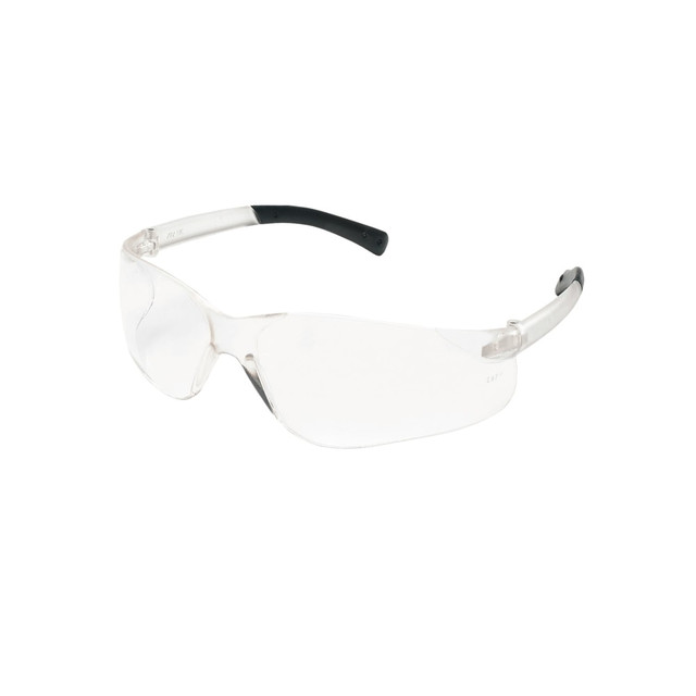 SHELBY GROUP INTERNATIONAL, INC. 135-BK110 Crews BearKat Safety Glasses, Wraparound, Black Frame/Clear Lens