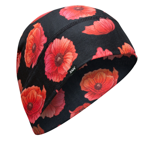 Zan Headgear WHLL209 Zan Helmet Liner/Beanie SportFlex Series Poppies