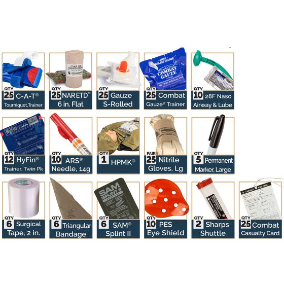 North American Rescue 80-1029 TCCC Skills Set - All Combat Resupply Kit