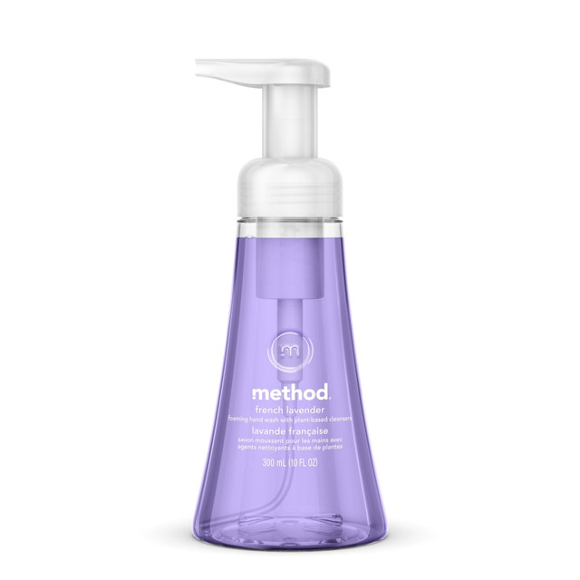 METHOD PRODUCTS, INC. 00363CT Method Foaming Hand Soap - French Lavender Scent - 10 fl oz - Pump Bottle Dispenser - Dirt Remover - Hand - Lavender - Paraben-free, Phthalate-free, Triclosan-free - 6 / Carton