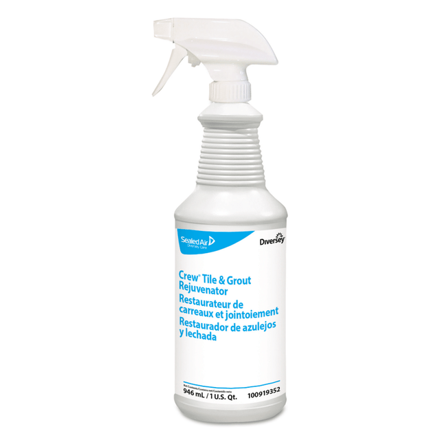 DIVERSEY 100919352 Crew Tile And Grout Rejuvenator, Unscented, 32 Oz, Pack Of 12 Bottles DIVERSEY 100919352 Crew Tile And Grout Rejuvenator, Unscented, 32 Oz, Pack Of 12 Bottles