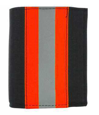 Perfect Fit 105-FF-BO Firefighter Black Matrix Recessed Badge Wallet - 3.50''x4.50''